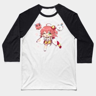 Sakura Miko Chibi Baseball T-Shirt